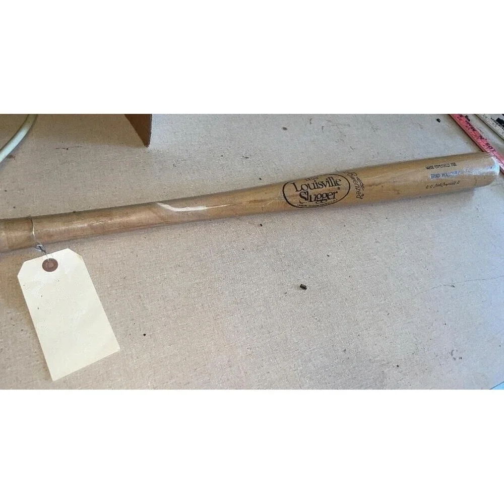 Vintage‎ BRAD HOLLOWAY Powerized Louisville Slugger 125J Wood Baseball Bat